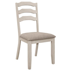 Ronnie 7-piece Starburst Dining Table Set Khaki and Rustic Cream - 108051-S7