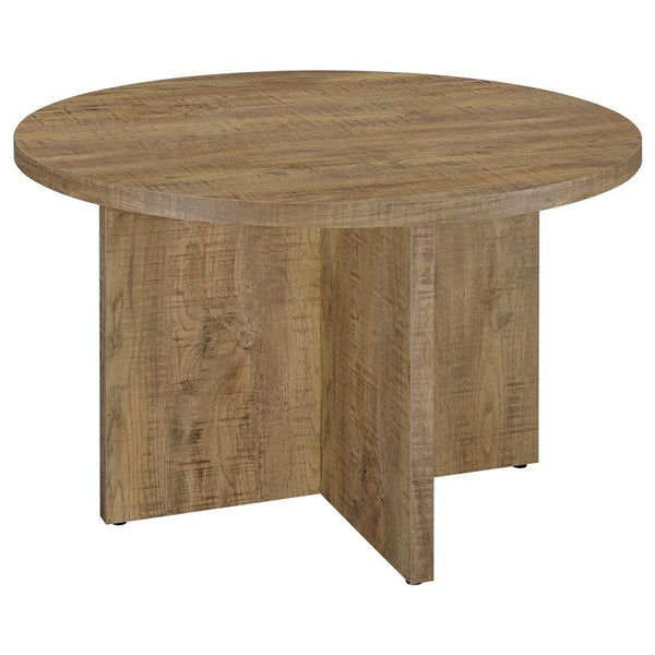 Jamestown Round Engineered Wood Dining Table with Decorative Laminate Mango Brown - 183021