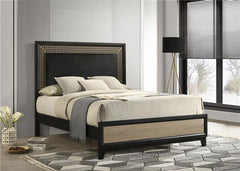 Valencia Wood Queen Panel Bed Black - 223041Q