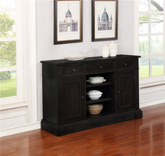 Phelps 2-door Rectangular Server Antique Noir - 121235
