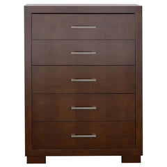 Jessica 5-piece Queen Bedroom Set Cappuccino - 200719Q-S5