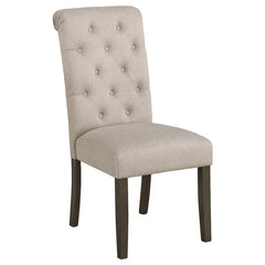 Balboa Tufted Back Side Chairs Rustic Brown and Beige (Set of 2) - 193162