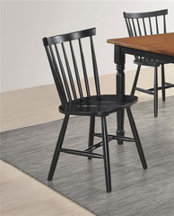 Hollyoak Windsor Spindle Back Dining Side Chairs Black (Set of 2) - 183042