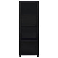 Jupiter 3-shelf Engineered Wood Media Tower Black - 707756