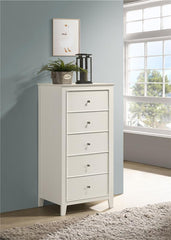 Selena 5-drawer Bedroom Chest Cream White - 400235