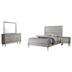 Ramon 4-piece Queen Bedroom Set Metallic Sterling - 222701Q-S4