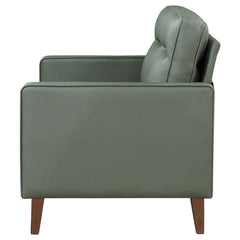 Jonah Upholstered Track Arm Loveseat Green - 509655