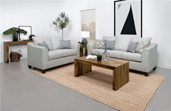 Salizar 2-piece Upholstered Flared Arm Sofa Set Sand - 508581-S2
