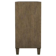 Matisse 4-drawer Dining Sideboard Buffet Cabinet with Rattan Cabinet Doors Brown - 108315