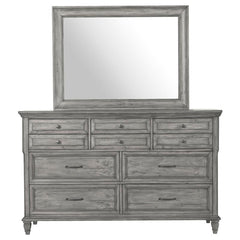 Avenue 8-drawer Dresser with Mirror Weathered Grey - 224033M