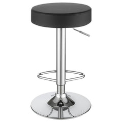 Ramses 29" Adjustable Bar Stool Chrome and Black - 102558