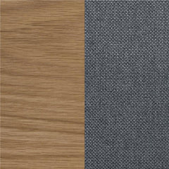 Sharon Open Back Padded Upholstered Dining Side Chair Blue and Brown (Set of 2) - 104172