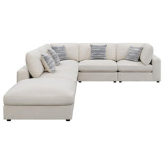 Serene 6-piece Upholstered Modular Sectional Sofa Beige - 551321-SET