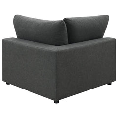 Serene 6-piece Upholstered Modular Sectional Sofa Charcoal - 551324-SET