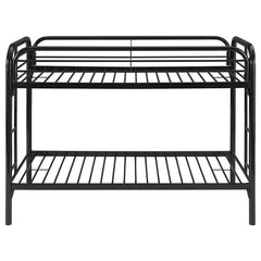 Morgan Metal Twin Over Twin Bunk Bed Black - 2256K