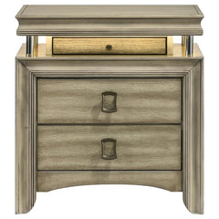 Giselle 3-drawer Nightstand Rustic Beige - 224392