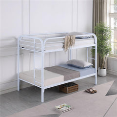 Morgan Metal Twin Over Twin Bunk Bed White - 2256W
