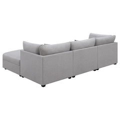 Cambria 4-piece Upholstered Modular Sectional Sofa Grey - 551511-S4A