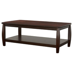 Dixon 1-shelf Rectangular Wood Coffee Table Espresso - 701078