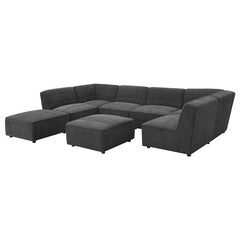 Sunny Upholstered Corner Chair Dark Charcoal - 552082
