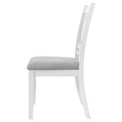 Hollis Cross Back Wood Dining Side Chair White (Set of 2) - 122242