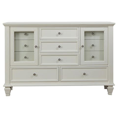 Sandy Beach 5-piece Eastern King Bedroom Set Cream White - 201309KE-S5