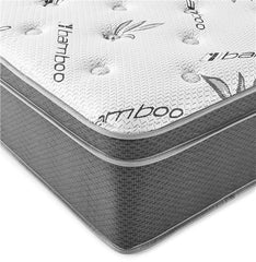 Sommet 13" Twin Bamboo Euro Top Memory Foam Hybrid Mattress - 350363T