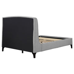 Mosby Upholstered Eastern King Wingback Bed Grey - 306021KE