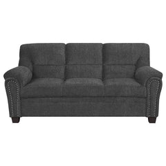 Clementine Upholstered Padded Arm Sofa Grey - 506574