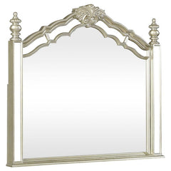 Heidi 4-piece Eastern King Bedroom Set Metallic Platinum - 222731KE-S4
