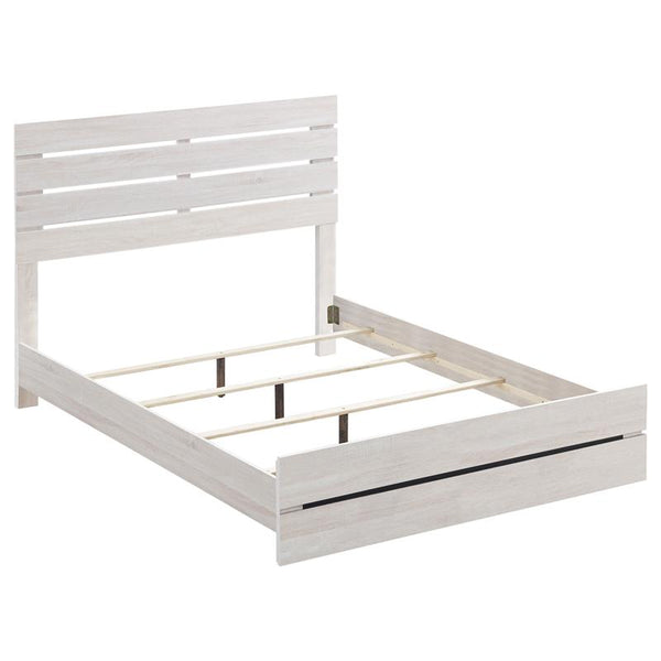 Brantford Wood Queen Panel Bed Coastal White - 207051Q