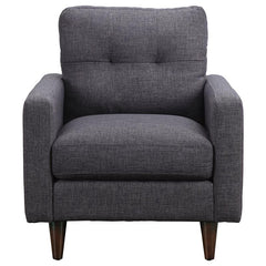 Watsonville Upholstered Track Arm Tufted Accent Chair Grey - 552003