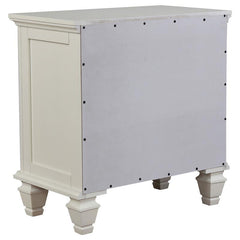 Sandy Beach 4-piece California King Bedroom Set Cream White - 201309KW-S4