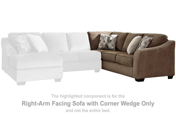 Graftin Right-Arm Facing Sofa with Corner Wedge - 9110249