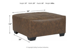 Abalone Oversized Accent Ottoman - 9130208