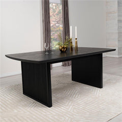 Brookmead Rectangular Dining Table with 18" Removable Extension Leaf Black - 108231