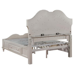 Evangeline 4-piece Eastern King Bedroom Set Silver Oak - 223390KE-S4