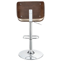 Folsom Upholstered Adjustable Bar Stool Ecru and Chrome - 130503