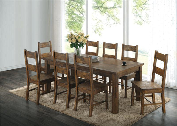 Coleman 9-piece Rectangular Dining Set Rustic Golden Brown - 107041-S9