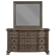 Emmett 9-drawer Dresser with Mirror Walnut - 224443M