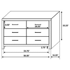 Brantford 4-piece Queen Bedroom Set Coastal White - 207050Q-S4