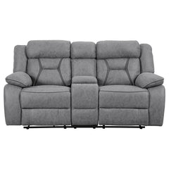 Higgins 2-piece Upholstered Motion Reclining Sofa Set Grey - 602261-S2