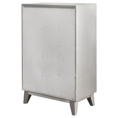 Leighton 5-drawer Bedroom Chest Metallic Mercury - 204925