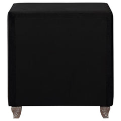 Deanna 2-drawer Rectangular Nightstand Black - 206102
