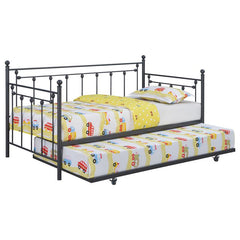 Nocus Metal Twin Daybed with Trundle Gunmetal - 306057