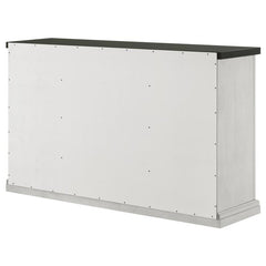 Aventine 5-drawer Dining Sideboard Buffet Cabinet with Cabinet Charcoal and Vintage Chalk - 108245
