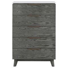 Nathan 5-drawer Bedroom Chest Grey - 224605