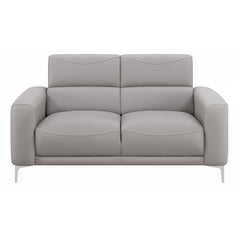 Glenmark Upholstered Track Arm Loveseat Taupe - 509732