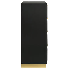 Caraway 4-drawer Bedroom Chest Black - 224785