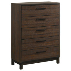 Edmonton 5-piece Queen Bedroom Set Rustic Tobacco - 204351Q-S5